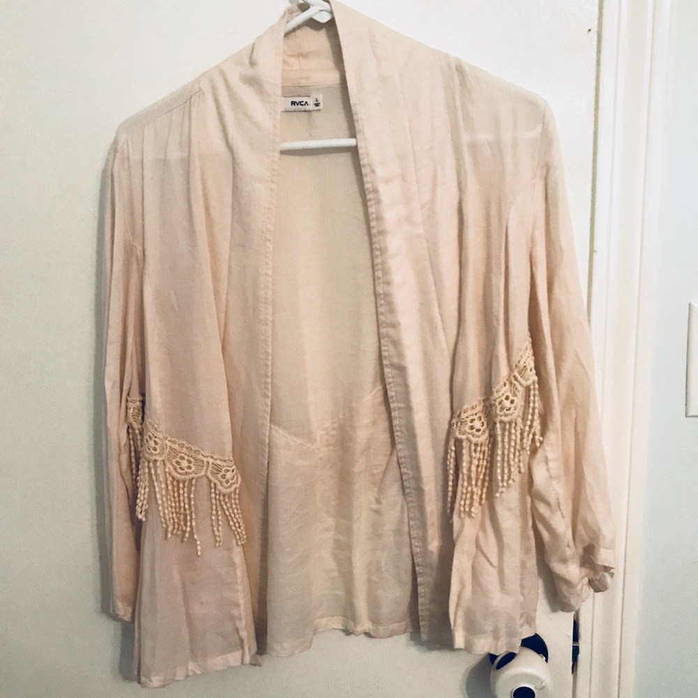 RVCA Crochet Fringe Jacket